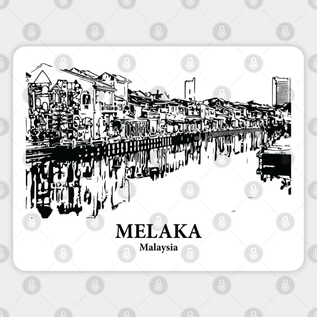 Melaka - Malaysia Magnet by Lakeric